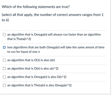 Answered: Select 1 Answer. 6. Which statement .